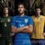 David Luiz, Neymar y Thiago Silva con las camisetas de Brasil | Foto Nike