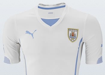 Asi luce la camiseta suplente de Uruguay | Imágenes Puma