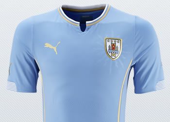 Asi luce la camiseta titular de Uruguay | Imágenes Puma