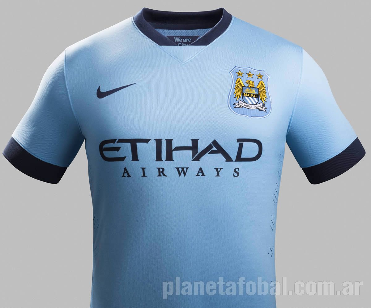 Culpable estéreo Médico Camiseta Nike del Manchester City 2014/15