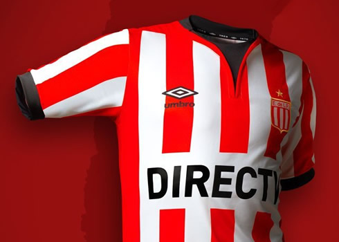 Nueva camiseta Umbro de Estudiantes de La Plata para 2016 | Foto Twitter @EdelpOficial