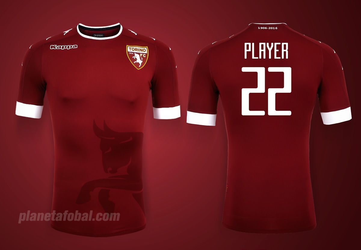 Camiseta titular del Torino FC para 2016/2017 | Imagen Kappa