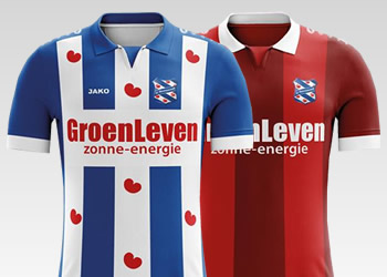 Las camisetas 2017/18 del SC Heerenveen | Imágenes Web Oficial