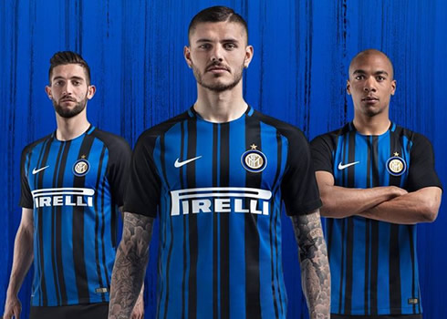 Nueva camiseta titular 2017-18 del Inter | Foto Nike