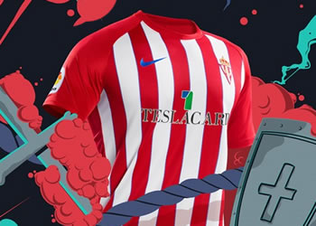 Camiseta titular Nike del Sporting de Gijón | Imagen Web Oficial