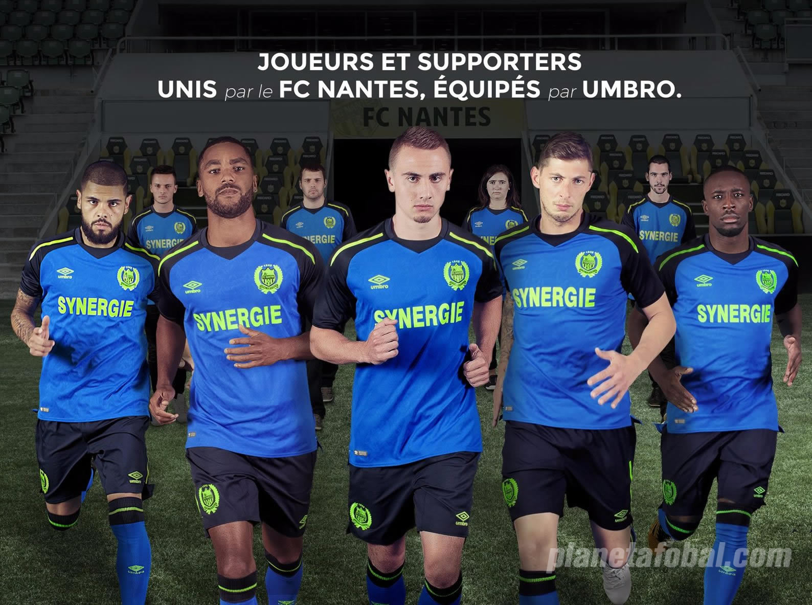 Camiseta suplente Umbro del FC Nantes | Foto Web Oficial