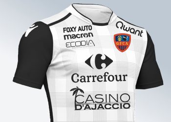 Tercera camiseta del Gazélec Ajaccio | Foto Web Oficial