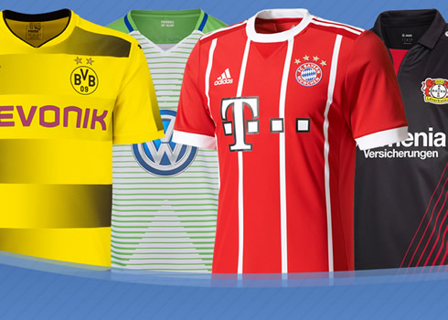 Las camisetas de la Bundesliga de Alemania 2017-18