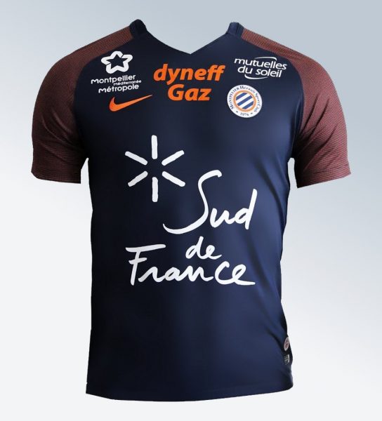 Camiseta titular del Montpellier | Foto Web Oficial