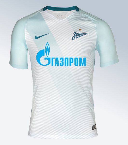 Camiseta suplente Nike 2017-18 del Zenit de Rusia | Foto Web Oficial