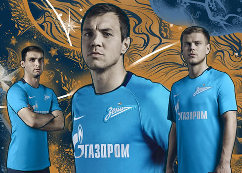 Camiseta titular Nike 2017-18 del Zenit de Rusia | Foto Web Oficial