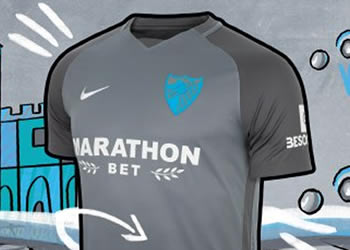 Camiseta suplente del Nike del Málaga CF | Foto Web Oficial