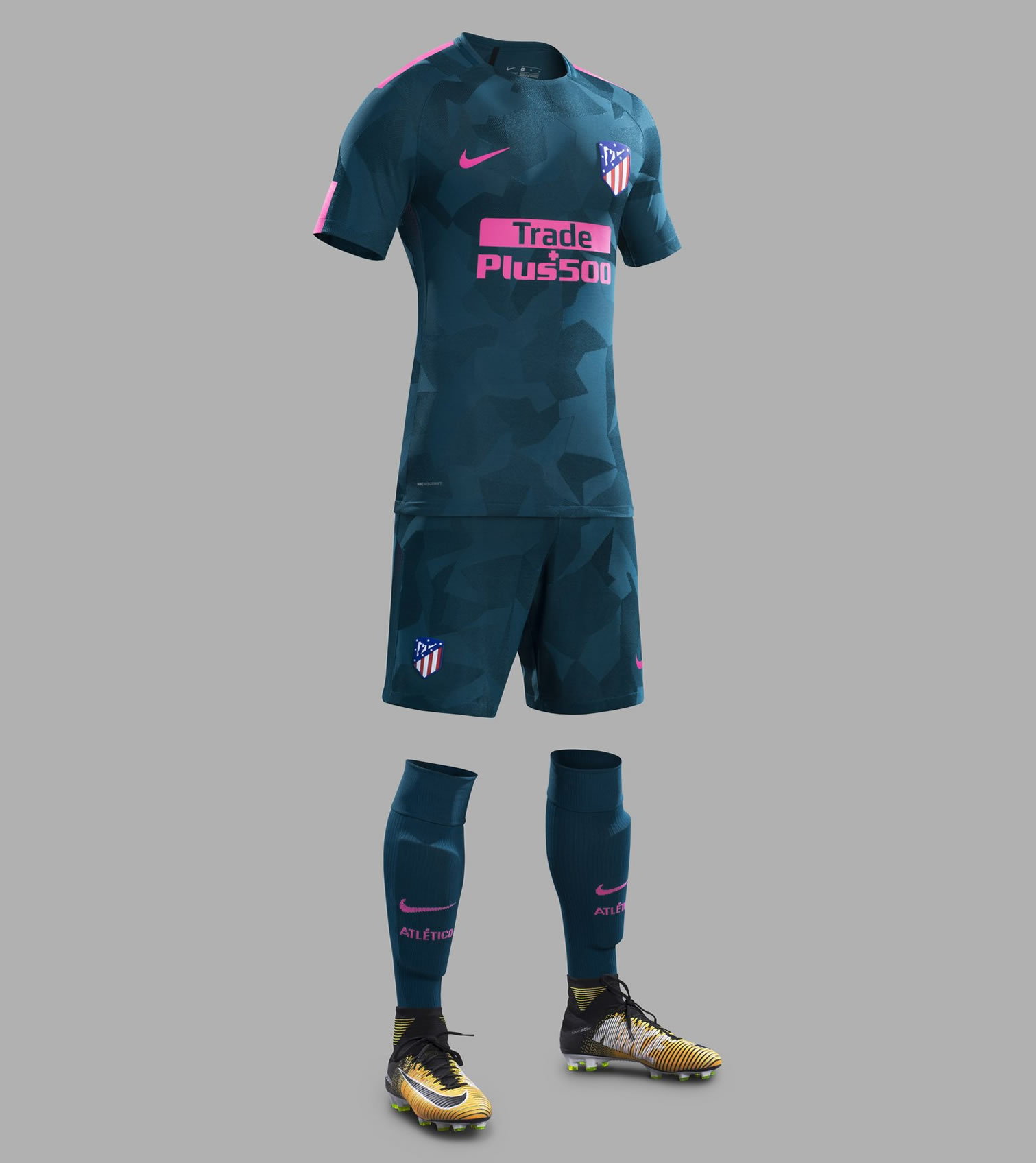 Vaticinador Descarga neutral Tercera camiseta Nike del Atlético de Madrid 2017/18