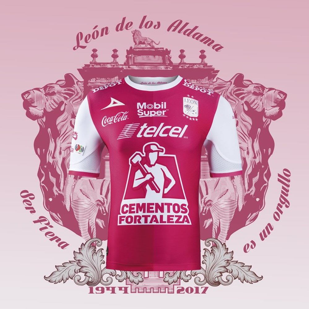 Camiseta rosa del Club León | Foto Pirma