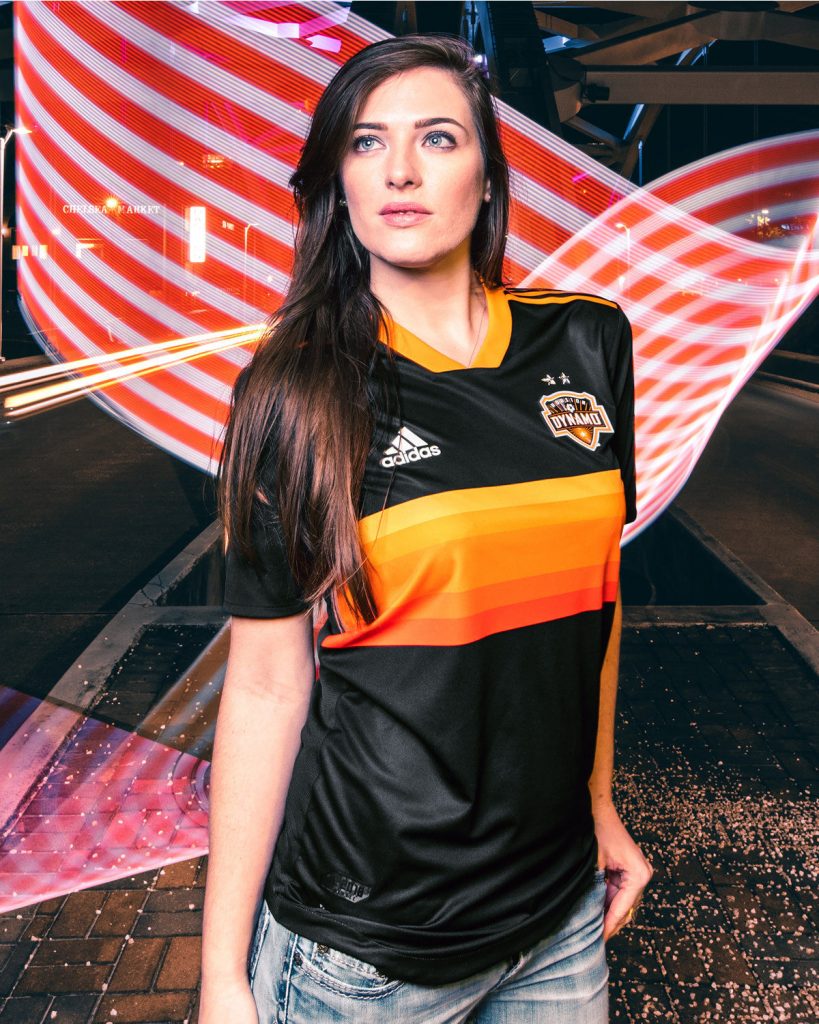 Camiseta suplente Adidas del Houston Dynamo 2018/19