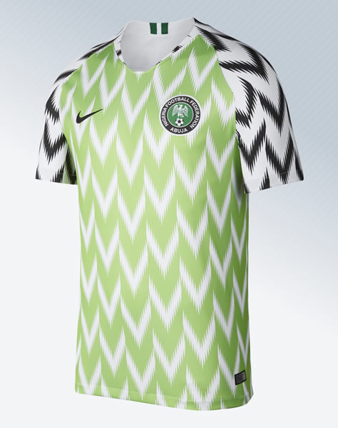 Camiseta titular de Nigeria Mundial 2018 | Imagen Nike