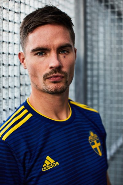 Camiseta suplente de Suecia Mundial 2018 | Foto Adidas