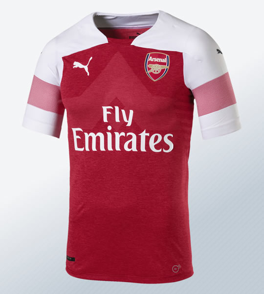 Camiseta titular 2018/19 del Arsenal | Imagen Puma