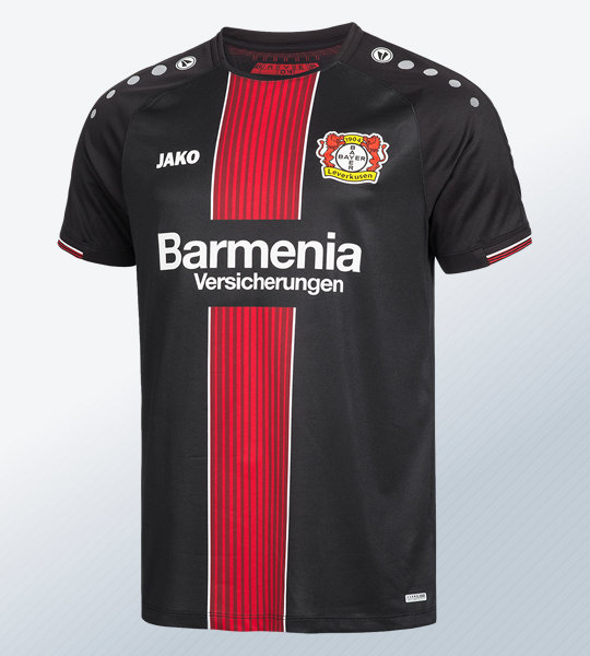 Camiseta titular Jako del Bayer 04 Leverkusen 2018/2019 | Imagen Web Oficial