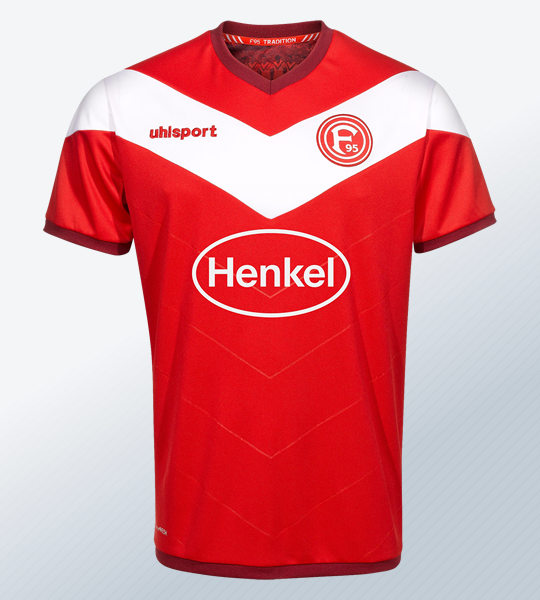 Camiseta titular Uhlsport del Fortuna Düsseldorf 2018/19 | Imagen Web Oficial