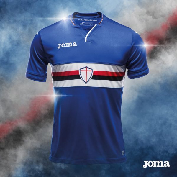 Camiseta titular de la Sampdoria | Imagen Joma