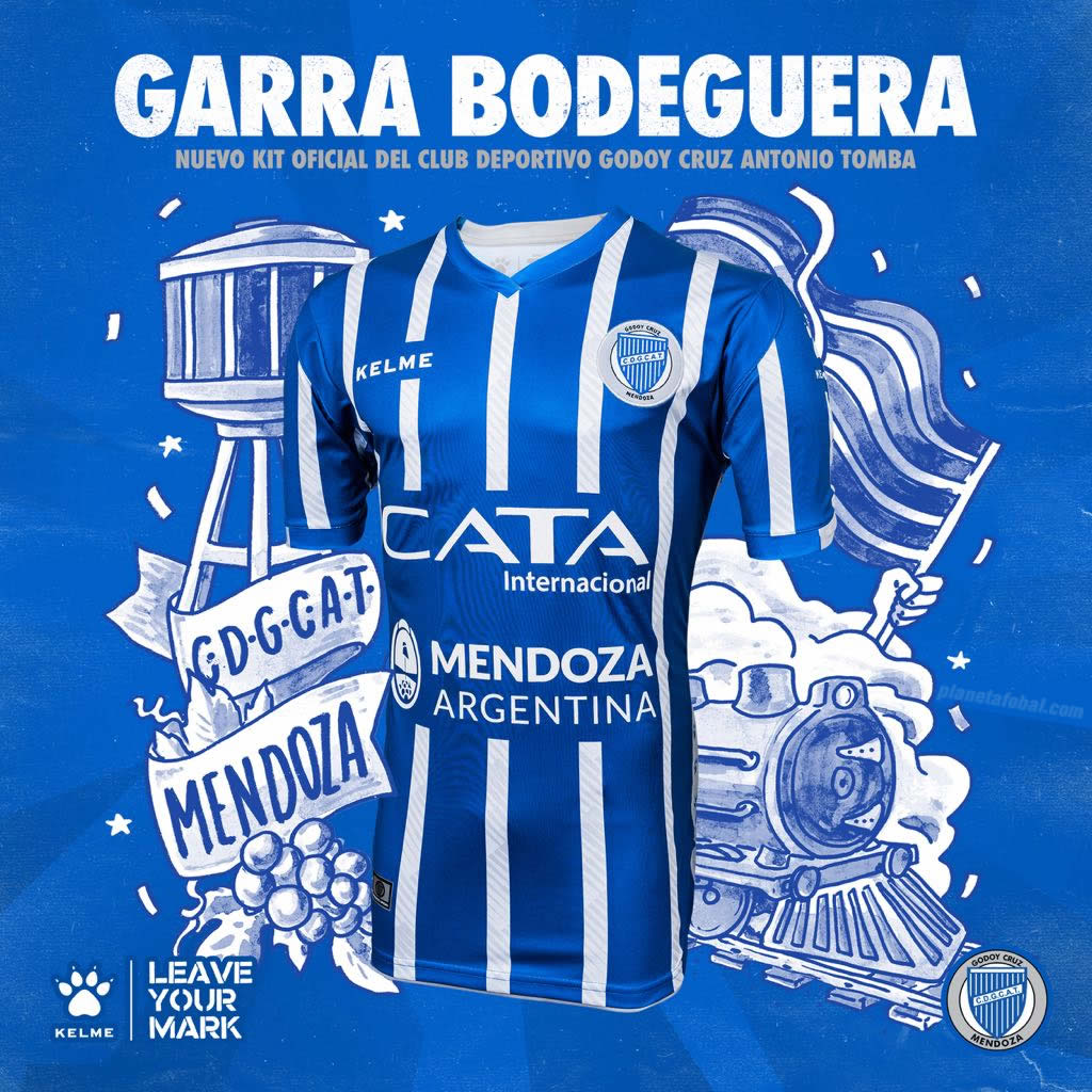 Camiseta titular de Godoy Cruz | Imagen Twitter Kelme
