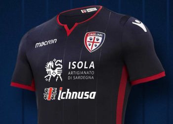 Tercera camiseta Macron del Cagliari Calcio | Imagen Web Oficial