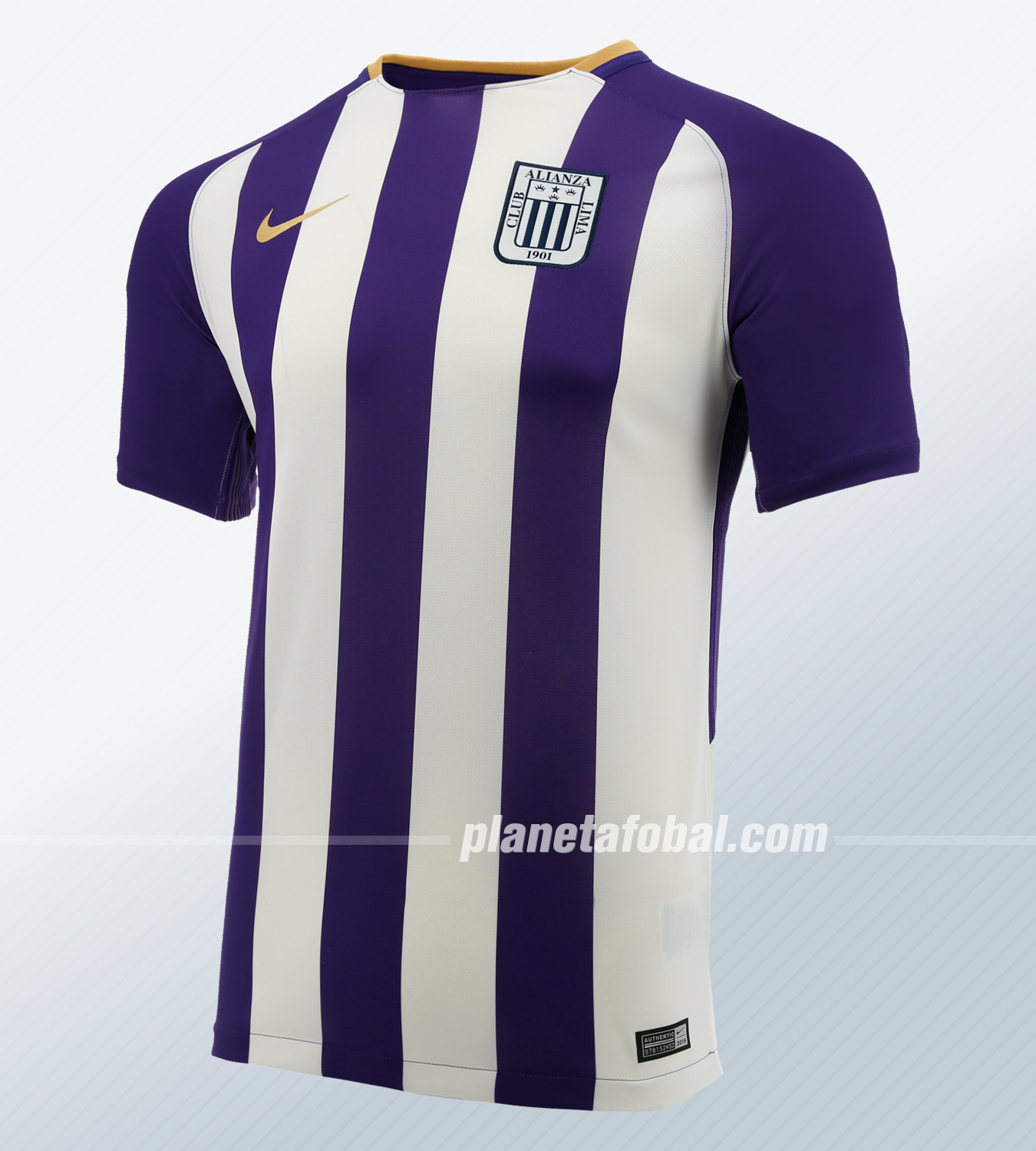 Camiseta Nike blanquimorada de Alianza Lima