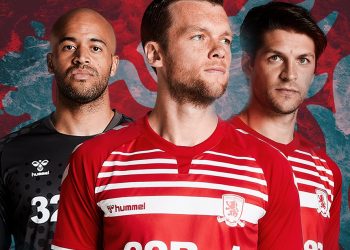 Camiseta titular Hummel del Middlesbrough FC 2019/20 | Imagen Web Oficial