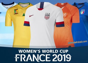 Las camisetas del Mundial Femenino 2019