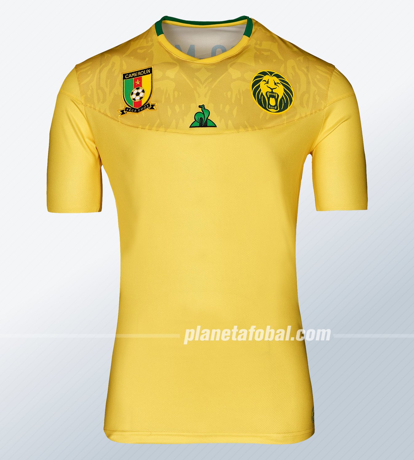 Camiseta suplente de Camerún 2019 | Imagen Le Coq Sportif