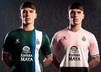 Camisetas alternativas Kelme del RCD Espanyol 2019/20 | Imagen Twitter Oficial