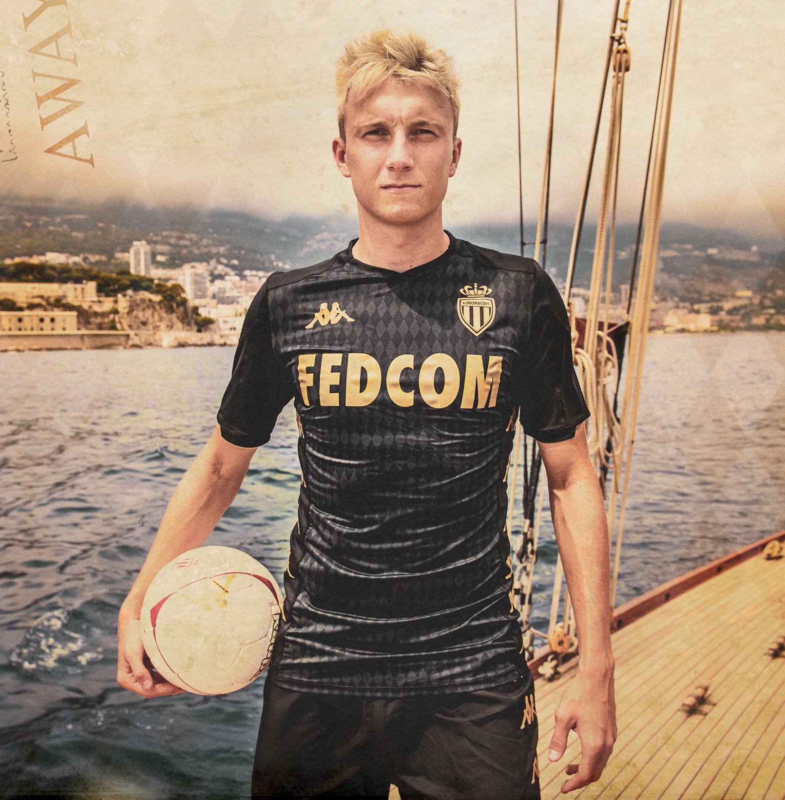 Camiseta suplente Kappa del AS Monaco 2019/2020 | Imagen Web Oficial