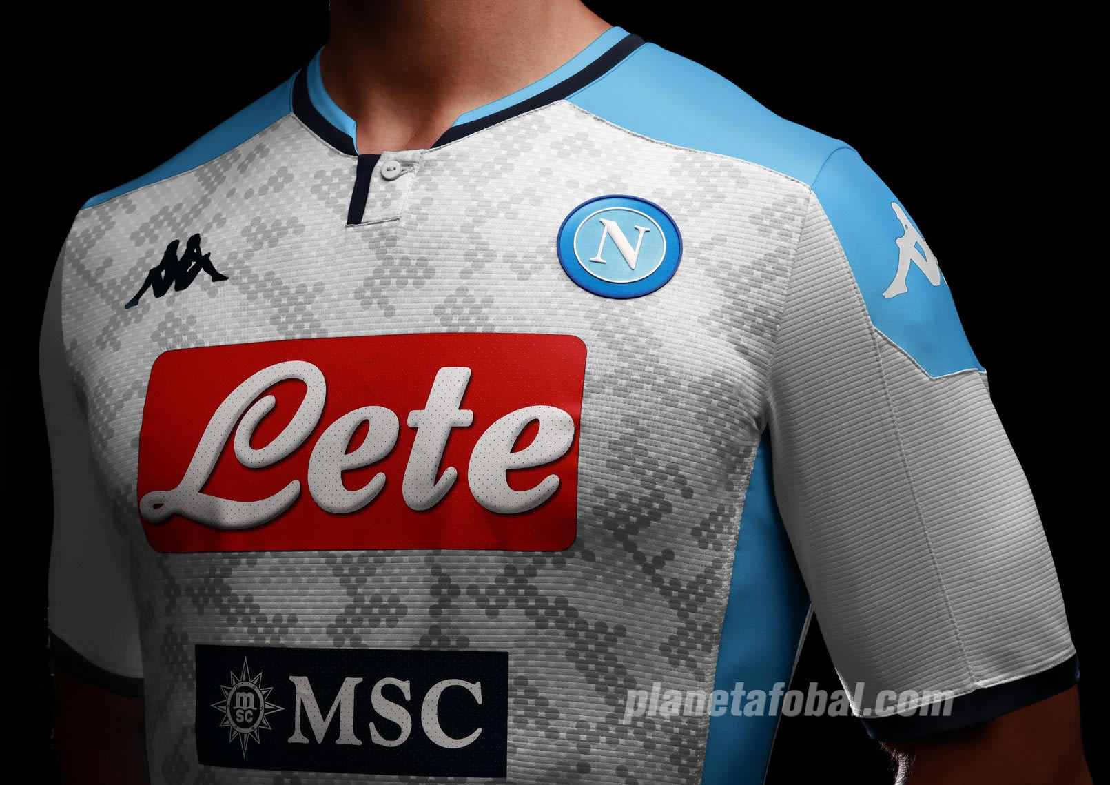 Tercera camiseta Kappa del Napoli 2019/2020  Imagen Web Oficial