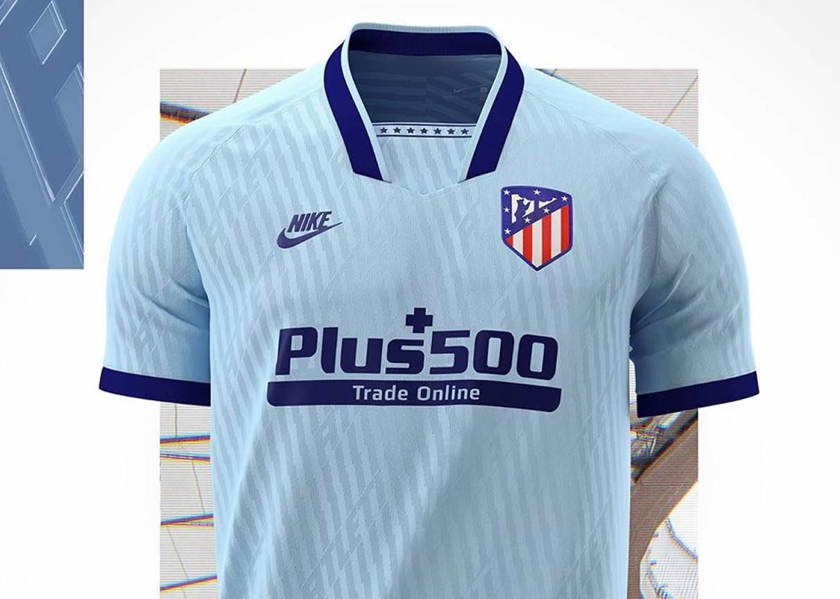 Arturo ballena azul calcio Tercera camiseta Nike del Atlético de Madrid 2019/20