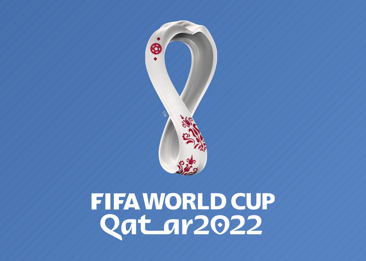 Doha Qatar November December 2022 Qatar 2022 World Cup Logo In Mobile