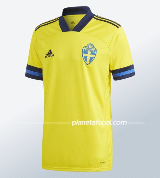 Camiseta titular de Suecia 2020/2021 | Imagen Adidas