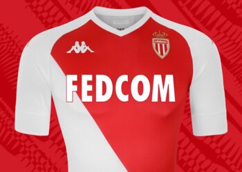 Camiseta local Kappa del AS Monaco 2020/2021 | Imagen Web Oficial