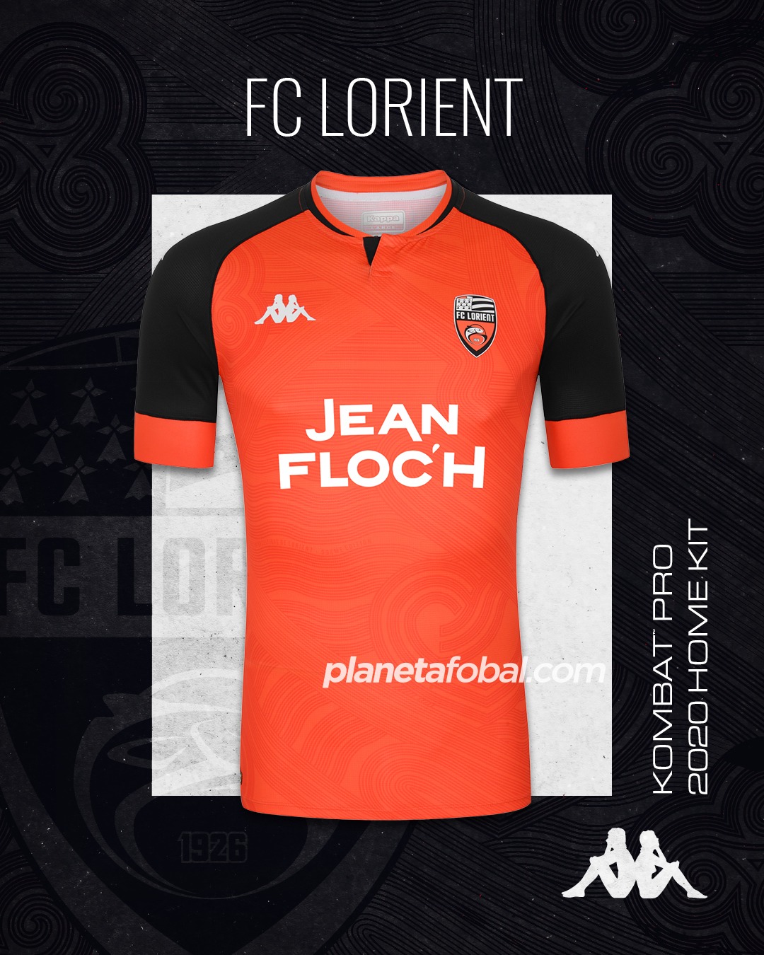 Camisetas Kappa del FC Lorient 2020/21 | Imagen Web Oficial