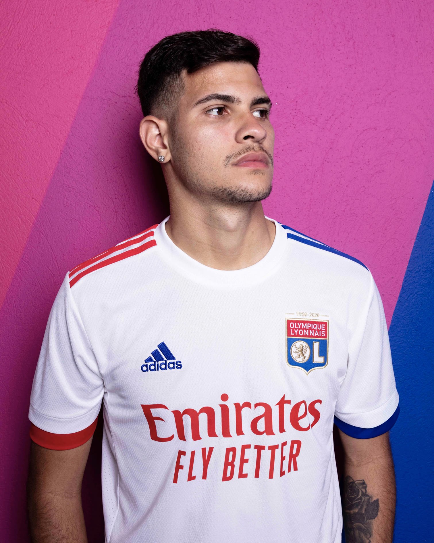Camiseta titular adidas del Lyon 2020/2021 | Imagen Web Oficial