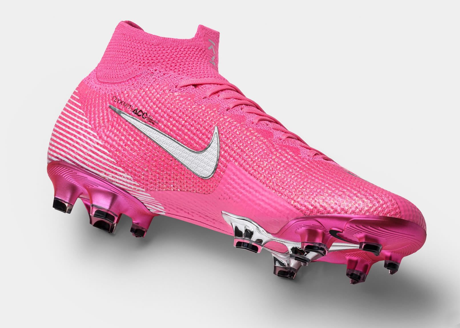 zapatos de futbol nike mercurial rosados