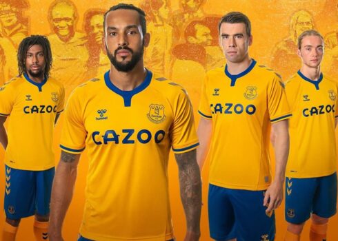 Camiseta suplente Hummel del Everton 2020/21 | Imagen Web Oficial