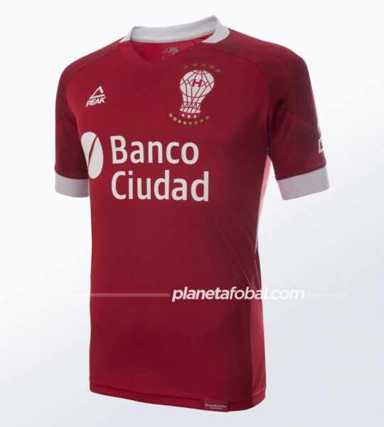 Camiseta suplente 2021 de Huracán | Imagen Peak Sport