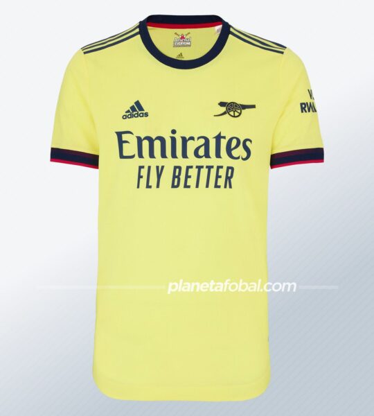 Camiseta suplente adidas del Arsenal 2021/2022