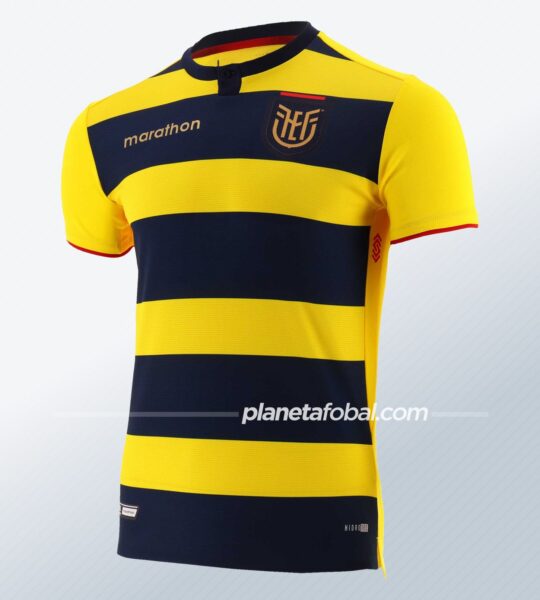 Camiseta local de Ecuador Copa América 2021 | Imagen Marathon