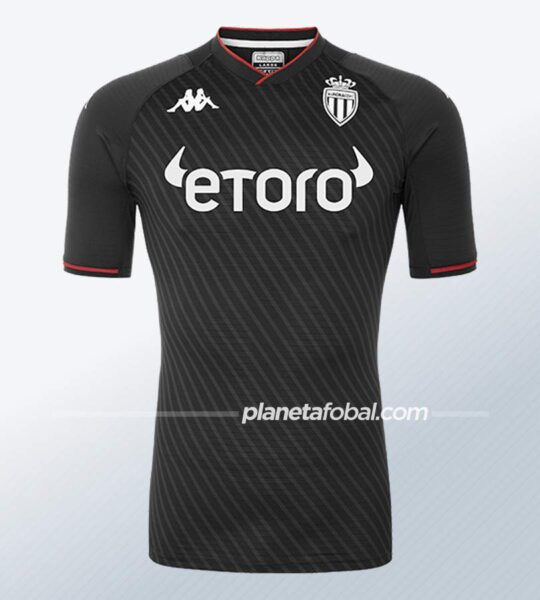 Camiseta suplente Kappa del AS Monaco 2021/2022