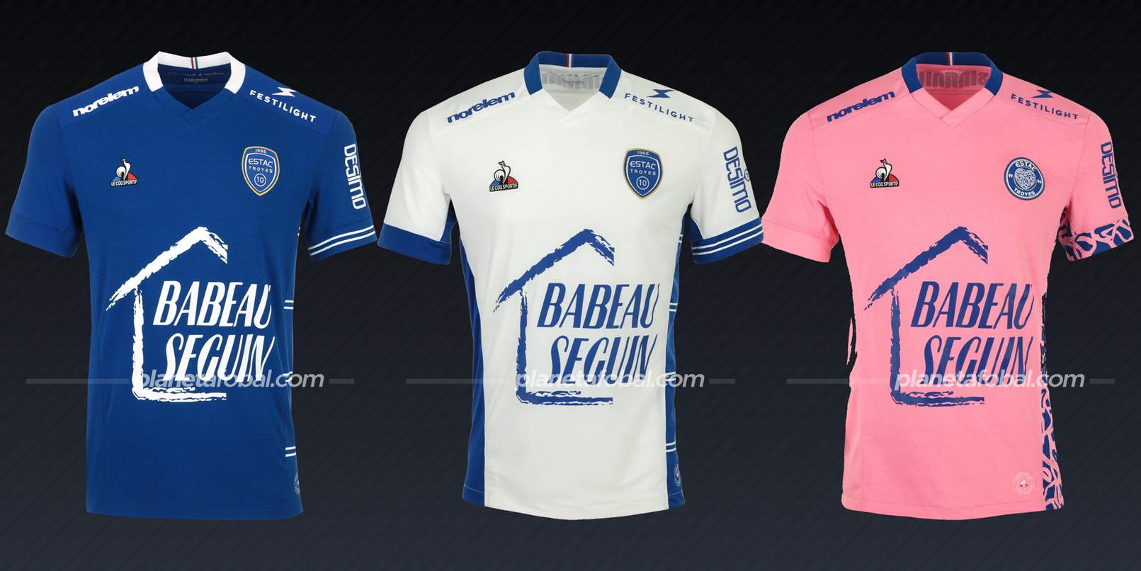 ESTAC Troyes (Le Coq Sportif) | Camisetas de la Ligue 1 2021/22