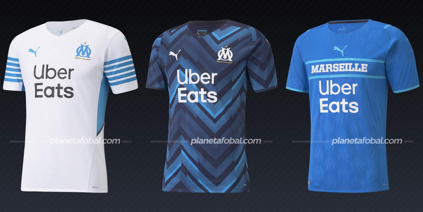 Olympique de Marsella (PUMA) | Camisetas de la Ligue 1 2021/22
