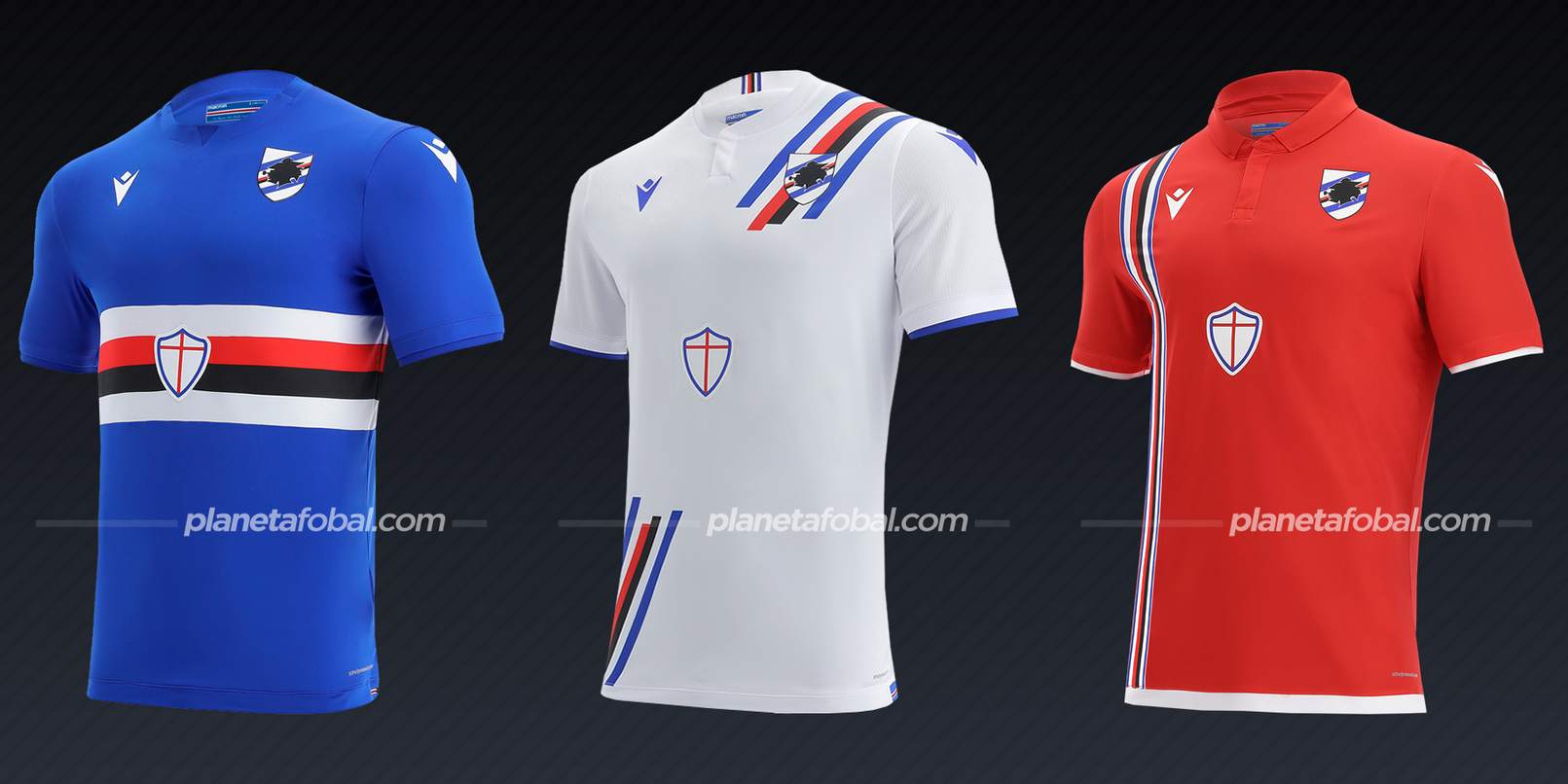 Sampdoria (Macron) | Camisetas de la Serie A 2021/2022