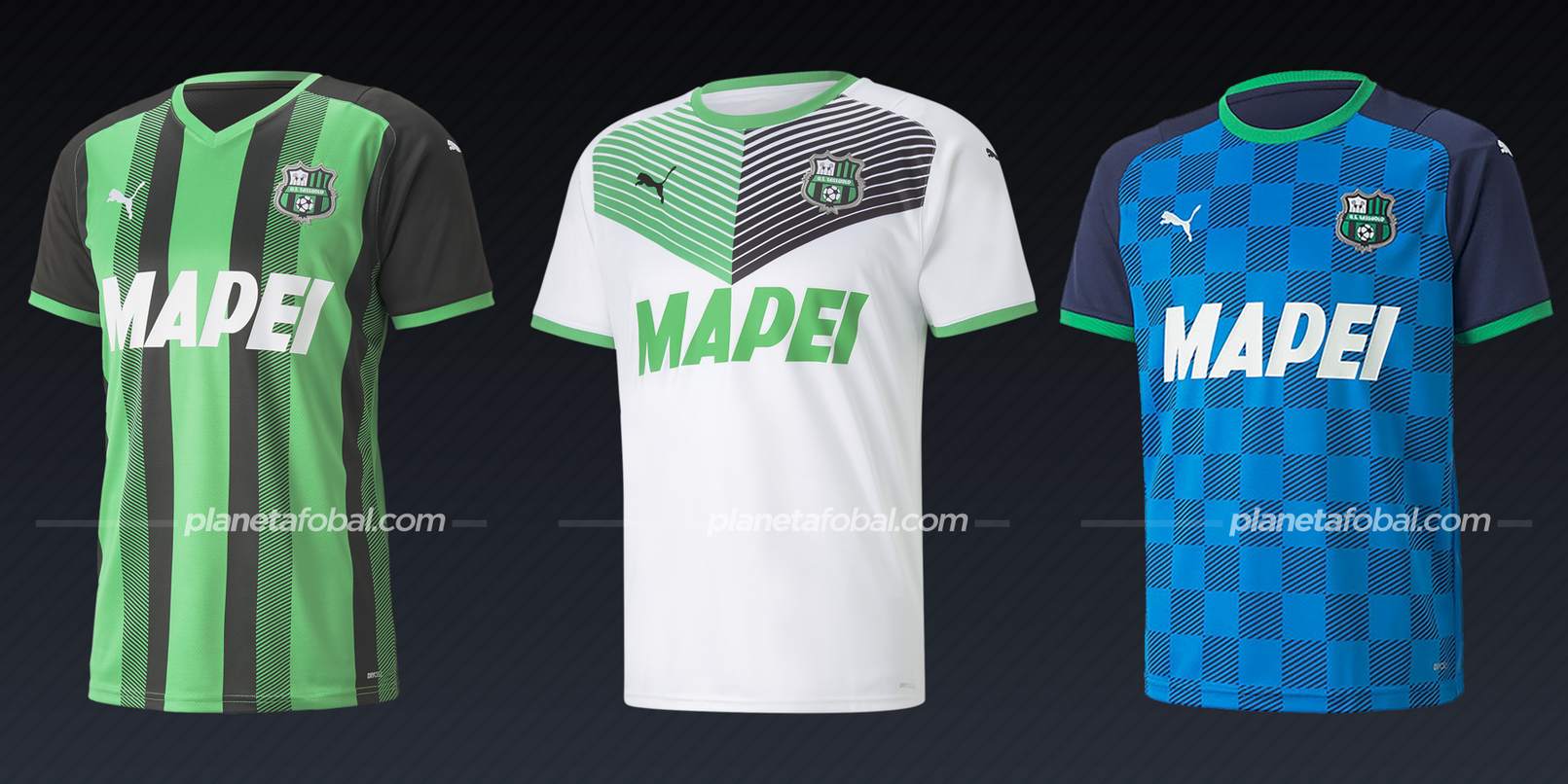Sassuolo (PUMA) | Camisetas de la Serie A 2021/22